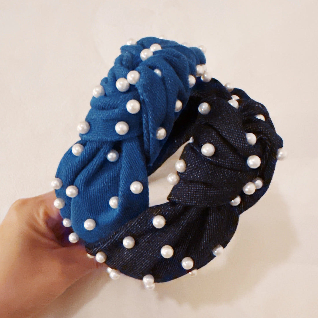 Pearls and Jeans Knotted Headband