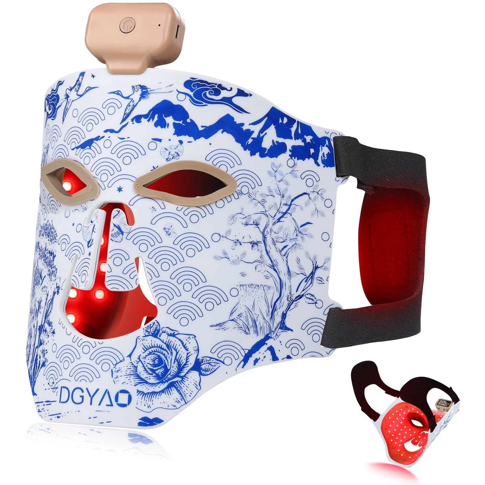 Led Face Mask Light, 8 Colors LED Facial Mask Skin Care for Women Home Travel